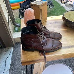 Thursday Boot Company Brown Leather Boots Cap Toe
